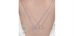 Load image into Gallery viewer, 10K White Gold Blue Lab Diamond Halo Pendant Necklace

PENDANT
Tota