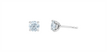 Load image into Gallery viewer, 14K White Gold Lab Diamonds Stud Earrings
