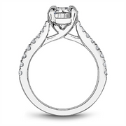 White Gold Side Stones Diamond Semi-Mount