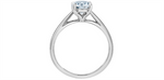 Load image into Gallery viewer, 14K White Gold Solitaire Round Lab Diamond Engagement Ring
Centre Sto
