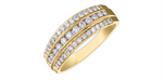 Load image into Gallery viewer, Lady's 10K Yellow Gold Vintage Diamonds Band
Diamond Shape: Round
To