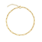 Load image into Gallery viewer, 10K Yellow Gold Paperclip Bracelet
Bracelet Width: 1.7mm
Length: 6.5
