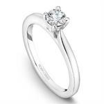 Load image into Gallery viewer, 14K White Gold Solitaire Round Diamond Engagement Ring
