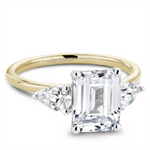 Load image into Gallery viewer, Yellow Gold 3 Stone Diamond Semi-Mount
