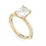Load image into Gallery viewer, Yellow Gold Modern Diamond Engagement Ring Semi-Mount
Fits Centre: 2.