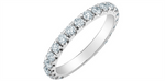 Load image into Gallery viewer, Lady&#39;s 14K White Gold Prong Set Lab Diamonds Band
Diamond Shape: Round
