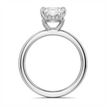 Load image into Gallery viewer, White Gold Hidden Halo Diamond Engagement Ring Semi-Mount
Fits Centre