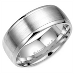 Load image into Gallery viewer, Men&#39;s Gold Domed Band with Satin Finish
