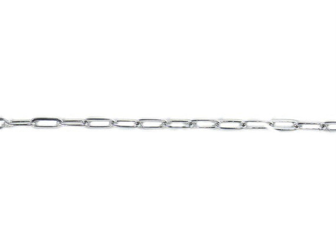 Sterling Silver Paperclip Chain 
Width: 2.3mm
Length: 18"