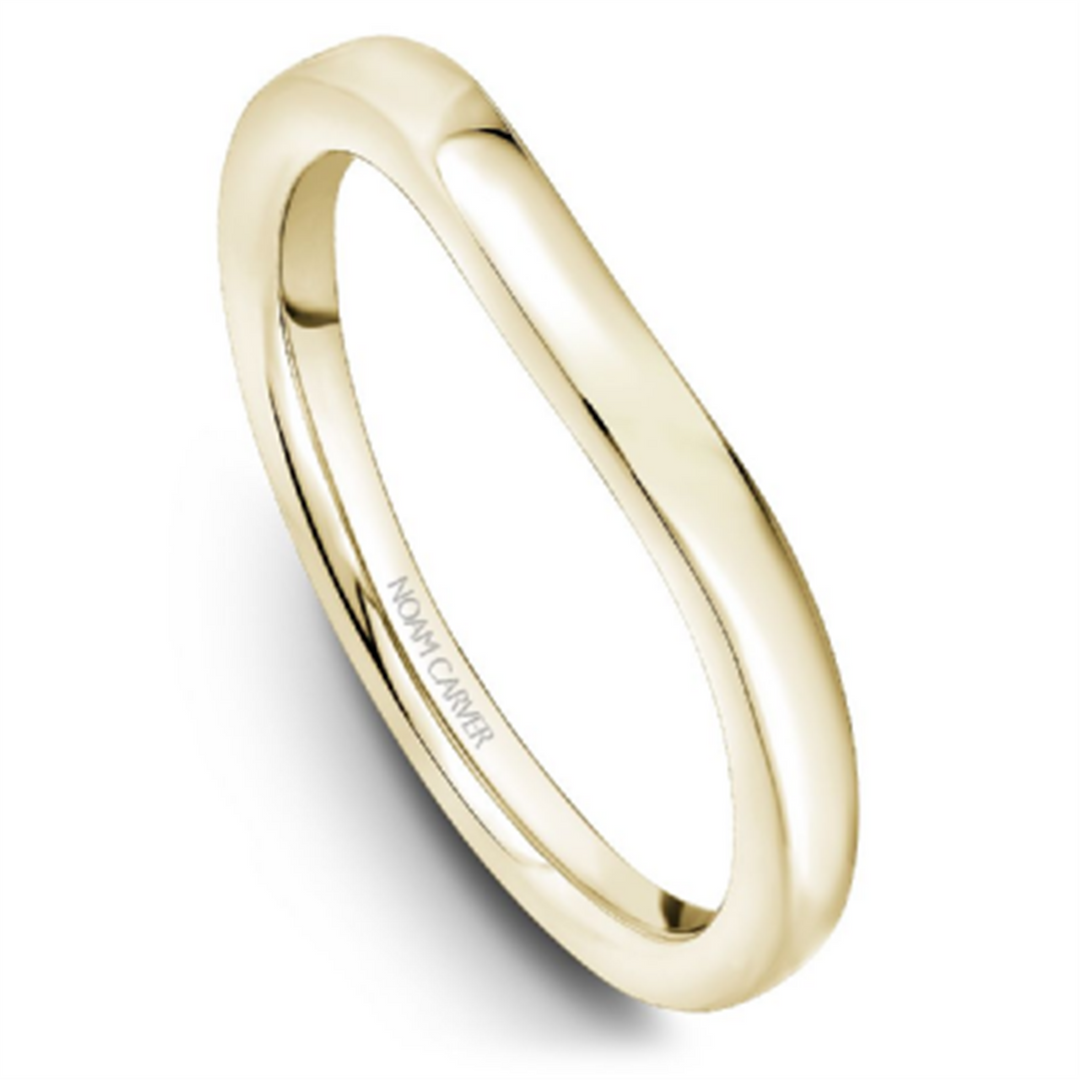 Lady's Yellow Gold Curved Band