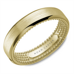 Load image into Gallery viewer, Men's Yellow Gold Bevel Band with Satin Finish