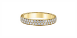 Load image into Gallery viewer, Lady&#39;s 10K Yellow Gold Bead Set Diamonds Band
Diamond Shape: Round
T
