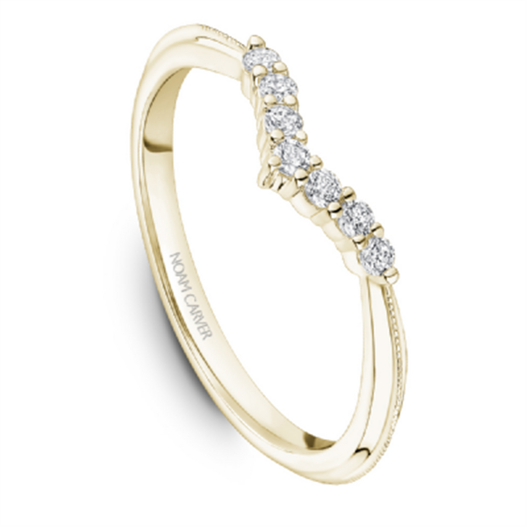 Lady's Yellow Gold Tiara Diamonds Band
Diamond Shape: Round