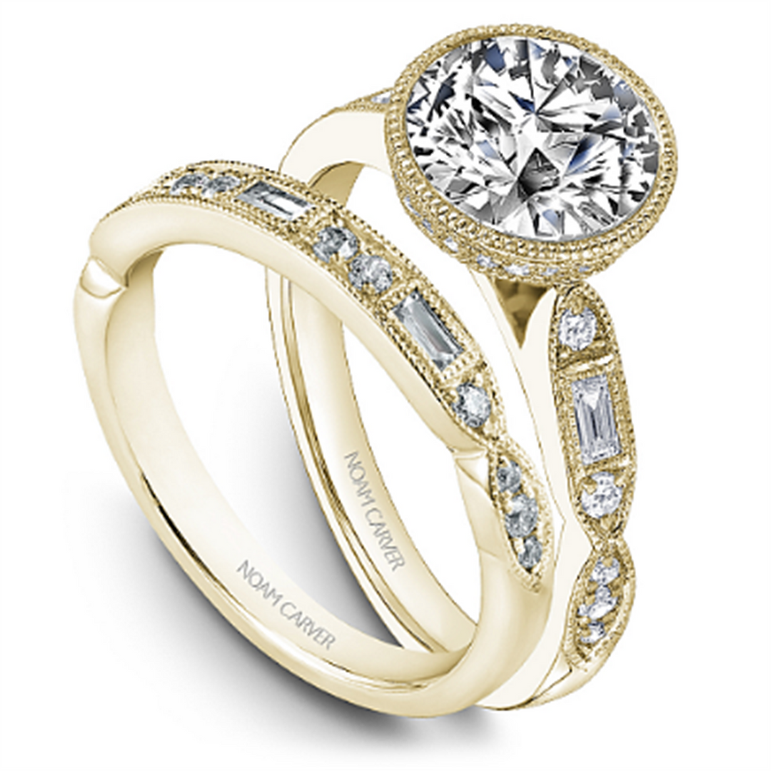 Yellow Gold Vintage Diamond Semi-Mount