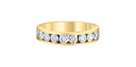 Load image into Gallery viewer, Lady&#39;s 14K Yellow Gold Channel Set Lab Diamonds Band
Diamond Shape: Round
