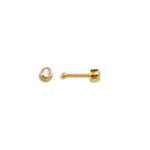 Load image into Gallery viewer, 14K Yellow Gold Nose Stud with Cubic Zirconia
Collection: Sparkles
D
