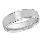 Load image into Gallery viewer, Men&#39;s 10K White Gold Stepped Down Edges Band with Satin Finish
