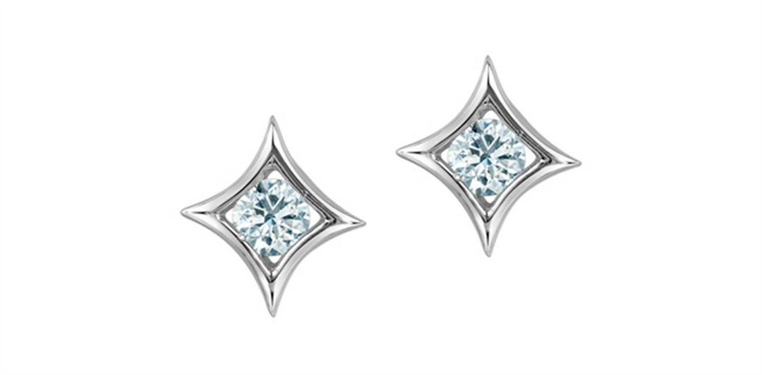 10K White Gold Concave Square Lab Diamonds Stud Earrings
Total Diamon