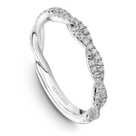 Load image into Gallery viewer, Lady&#39;s White Gold Prong Set Intertwined Diamonds Band
Diamond Shape: Round
