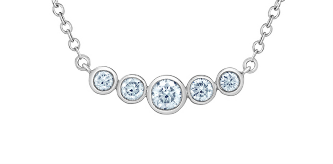 White Sterling Silver Journey Pendant Necklace

PENDANT
Stone: Lab
