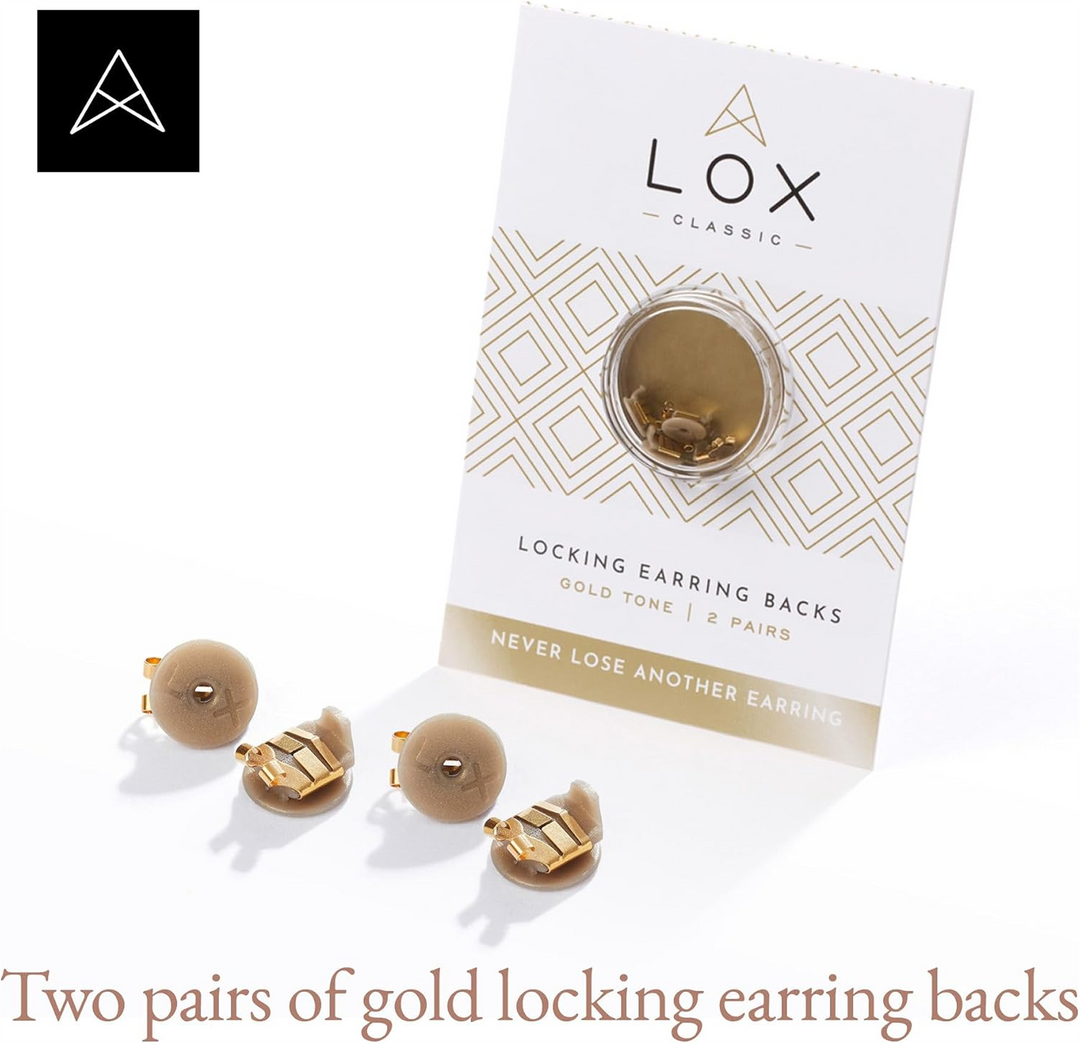 Earring Backings LOX-GOLD (2 pairs)