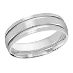 Load image into Gallery viewer, Men&#39;s 10K White Gold Domed Band with Satin Finish
