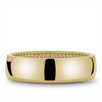 Load image into Gallery viewer, Men's Yellow Gold Domed Band with Polished Finish 
Top Width: 6.5 mm
