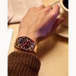 Load image into Gallery viewer, BULOVA Men&#39;s Stainless Steel Automatic Dress Watch with Purple Dial
C

