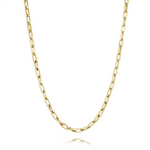 Load image into Gallery viewer, Gold Stainless Steel Paperclip Chain 
Length: 22&quot;
Width: 5.3mm
Fini
