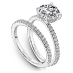 Load image into Gallery viewer, White Gold Side Stones Diamond Semi-Mount