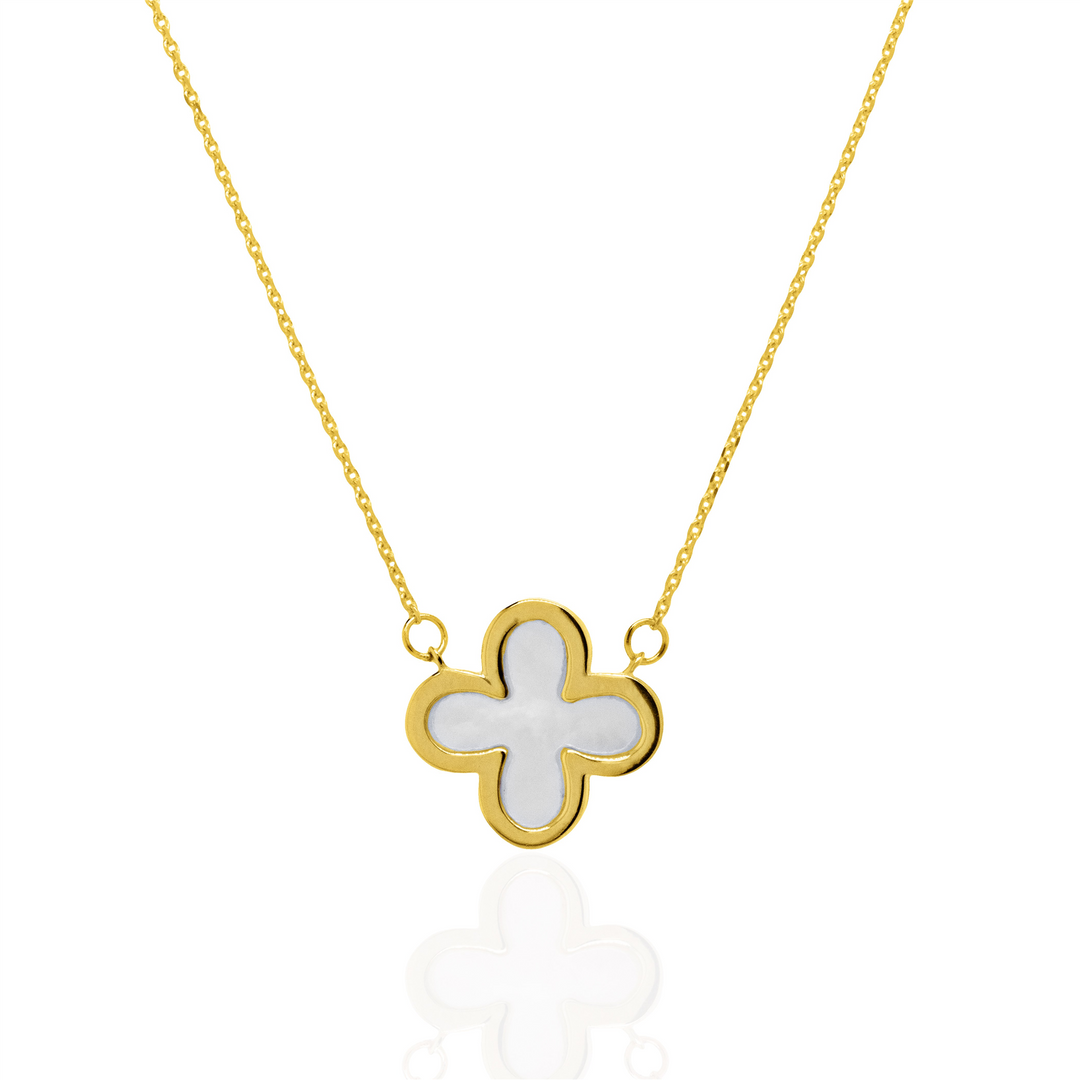 10K Yellow Gold Clover Mother Of Pearl Pendant Necklace

PENDANT
Pr