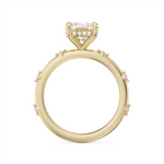 Load image into Gallery viewer, Yellow Gold Modern Diamond Engagement Ring Semi-Mount
Fits Centre: 2.