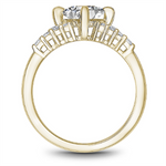 Load image into Gallery viewer, Yellow Gold Modern Diamond Semi-Mount
