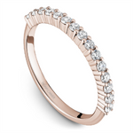 Load image into Gallery viewer, Lady&#39;s Rose Gold Prong Set Diamonds Band
Diamond Shape: Round
