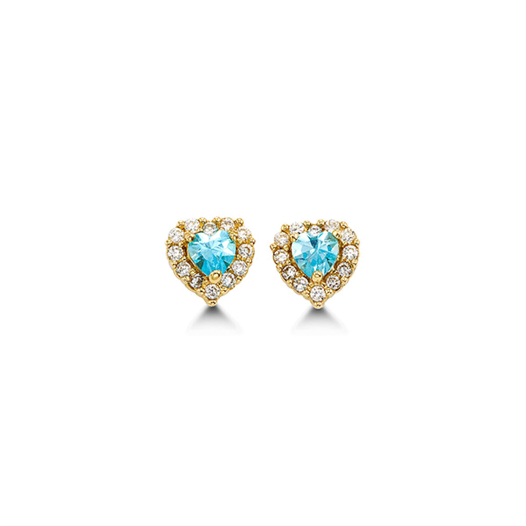 Kid's 14K Yellow Gold Heart Stud Earrings
Collection: Lovies