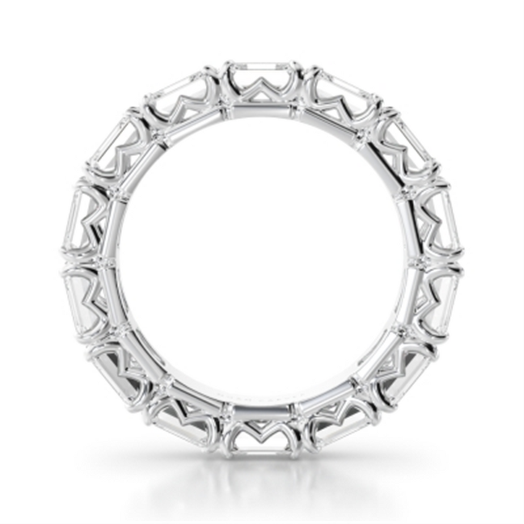 Lady's White Gold Prong Set Eternity Diamonds Band
Diamond Shape: Eme