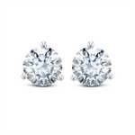 Load image into Gallery viewer, White Sterling Silver Cubic Zirconiums Polished Stud Earrings
Earring
