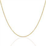 Load image into Gallery viewer, 10K Yellow Gold Solid Flat Marine Chain 
Length: 16" + 2"
Width: 1.5
