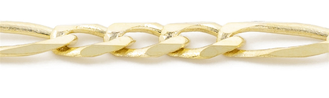 10K Yellow Gold Figaro Chain 
Length: 20"