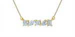 Load image into Gallery viewer, 10K Yellow Gold Lab Diamonds 5-Stone Necklace

PENDANT
Total Diamon
