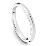 Load image into Gallery viewer, Lady's White Gold Domed Band