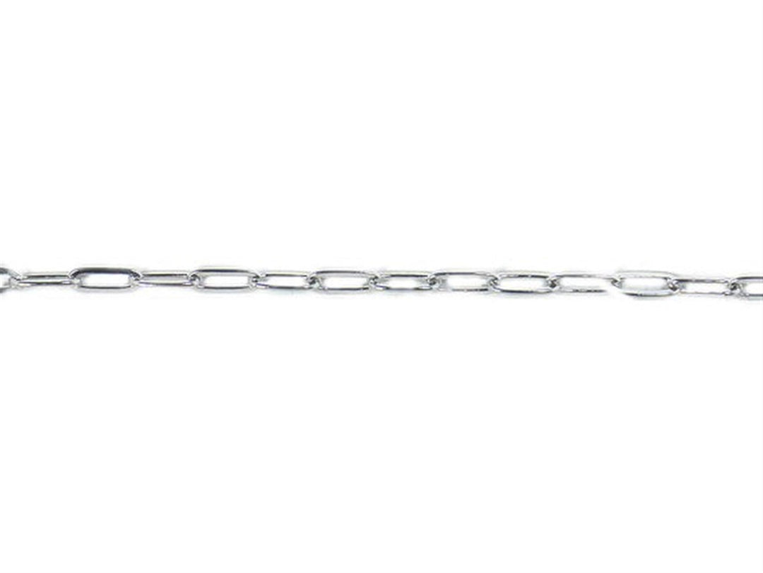 Sterling Silver Paperclip Chain 
Width: 2.3mm
Length: 16"