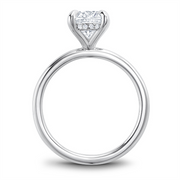 14K White Gold Hidden Halo Diamond Engagement Ring Semi-Mount
Fits Ce