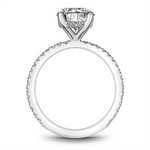 Load image into Gallery viewer, White Gold Side Stones Diamond Semi-Mount