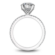 White Gold Side Stones Diamond Semi-Mount