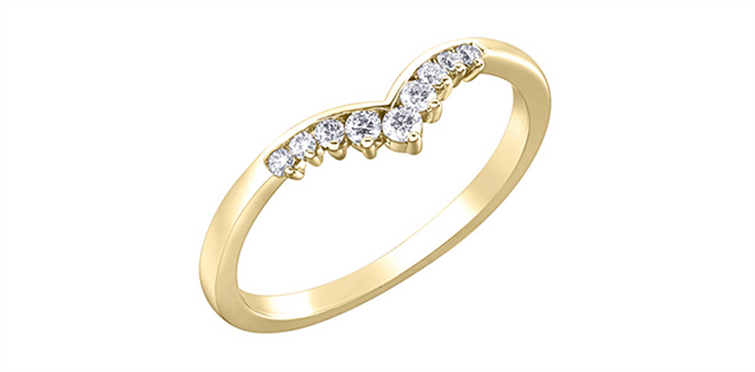 Lady's 10K Yellow Gold Tiara Diamonds Band
Diamond Shape: Round