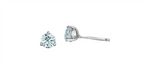 Load image into Gallery viewer, 10K White Gold Round Lab Diamonds Stud Earrings
Total Diamonds: 0.75c
