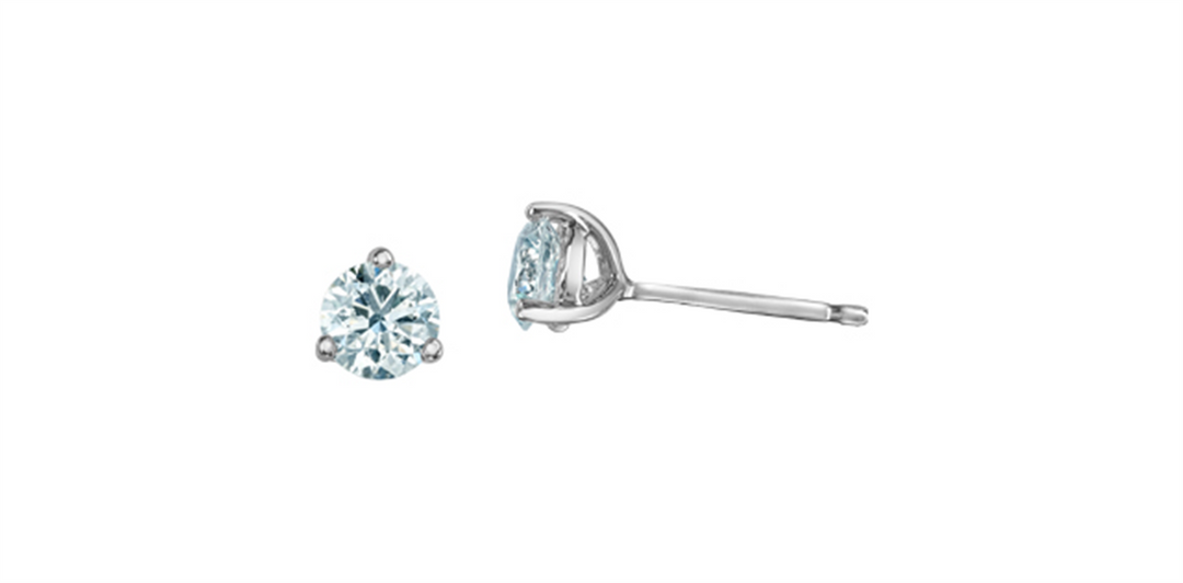 10K White Gold Round Lab Diamonds Stud Earrings
Total Diamonds: 0.75c