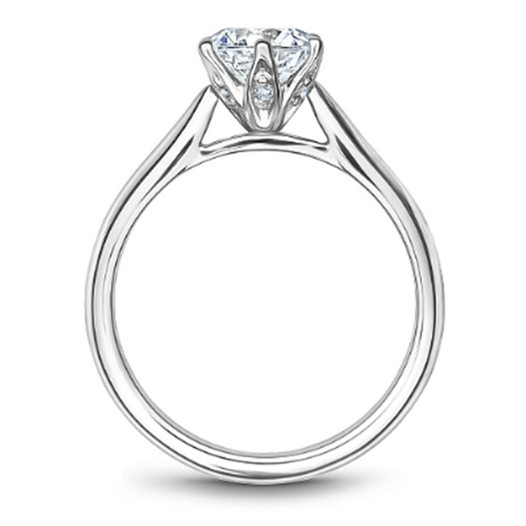 White Gold Solitaire Diamond Semi-Mount