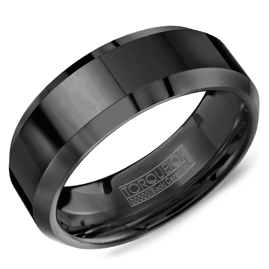 Black Ceramic Band 
Width: 8mm